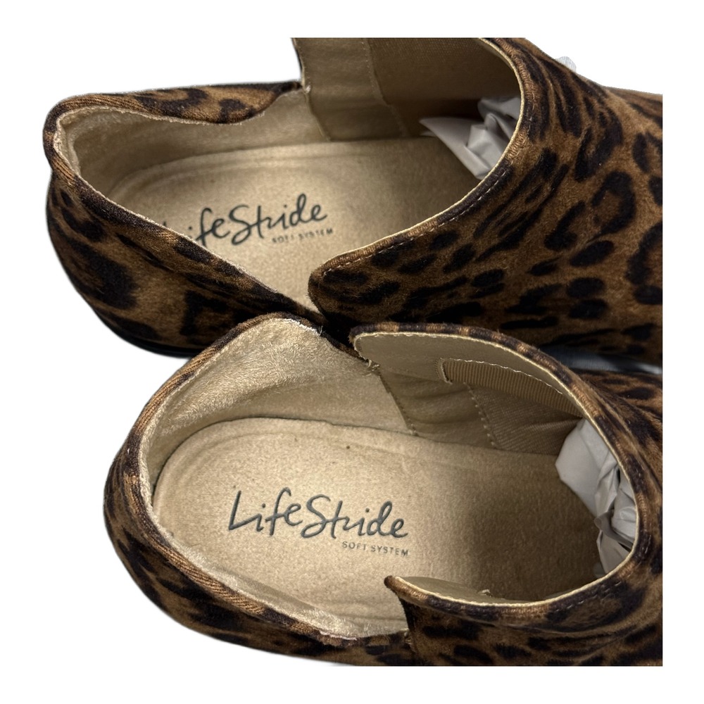 LifeStride Payton 2 Leopard Print Ankle Booties Size 10 - Picture 6 of 9